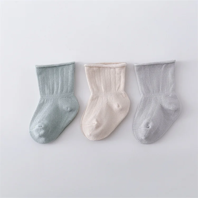 calcetines de algodón suave para bebé
