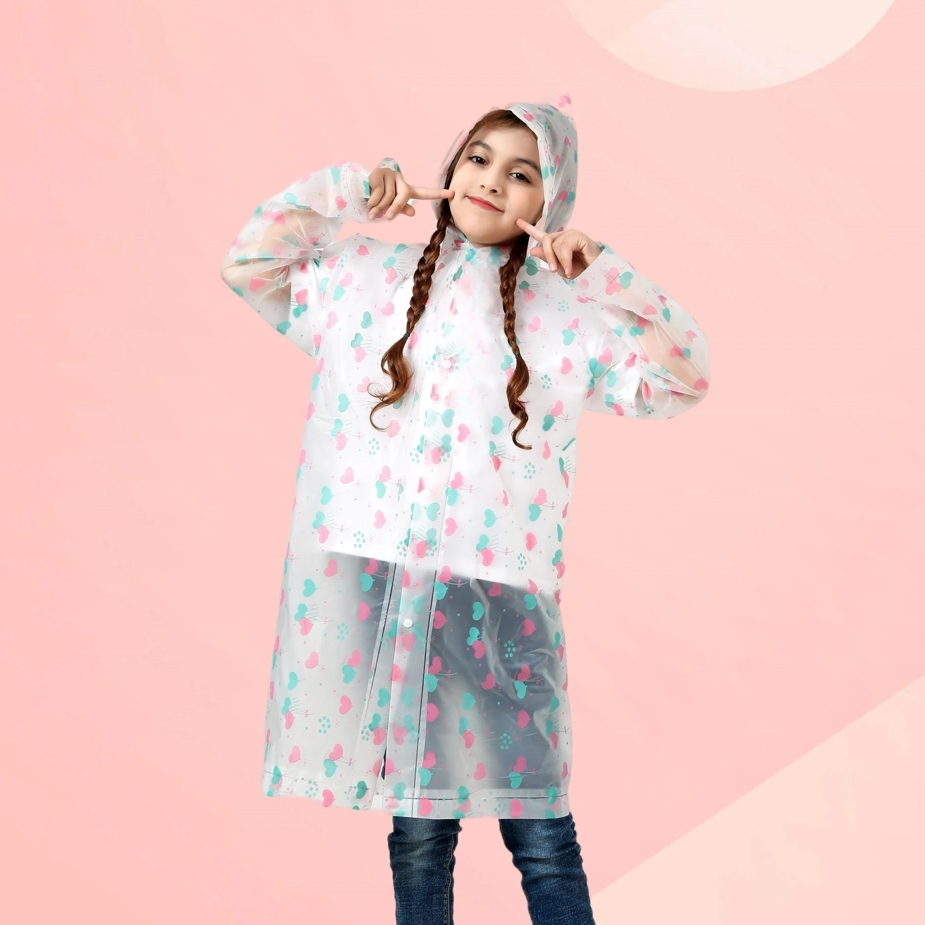 Chubasquero impermeable Poncho de sirena para niños - imagen 2