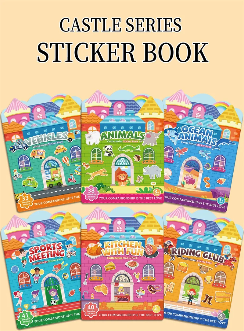 Libro sensorial con pegatinas en gel