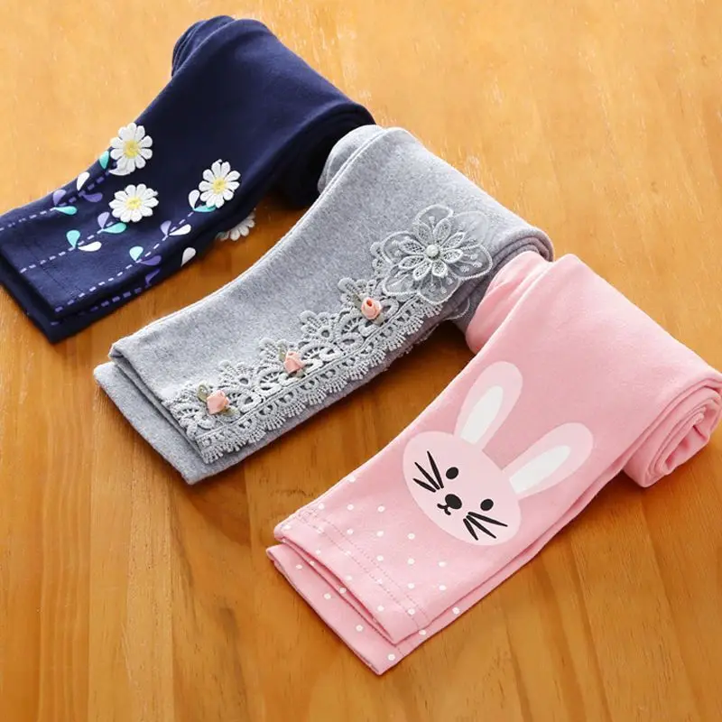 Leggings de algodón para niñas estampado de dibujos animados - imagen 4