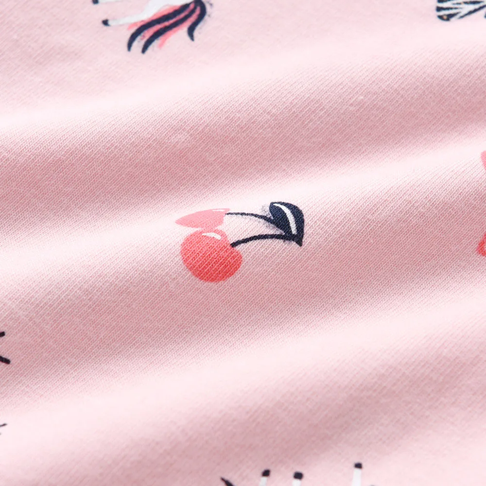 DXTON Mallas ajustadas de algodón para niñas con estampado floral