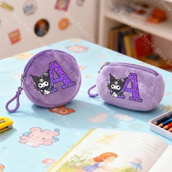 Monedero infantil redondo portátil de dibujos para niñas estilo anime