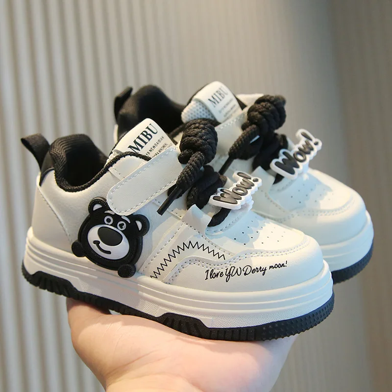 Zapatos deportivos infantiles antideslizantes de suela blanda - imagen 4