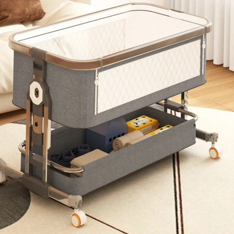 Cuna Moisés portátil para bebé, altura regulable y plegable, segura - imagen 3