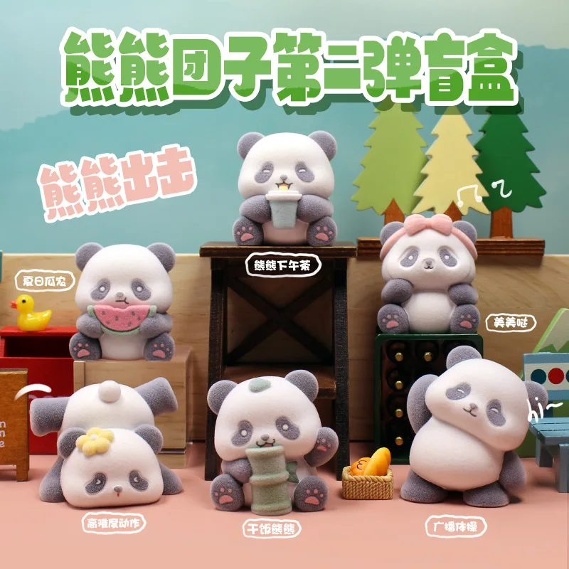 Figura Panda Kawaii gris