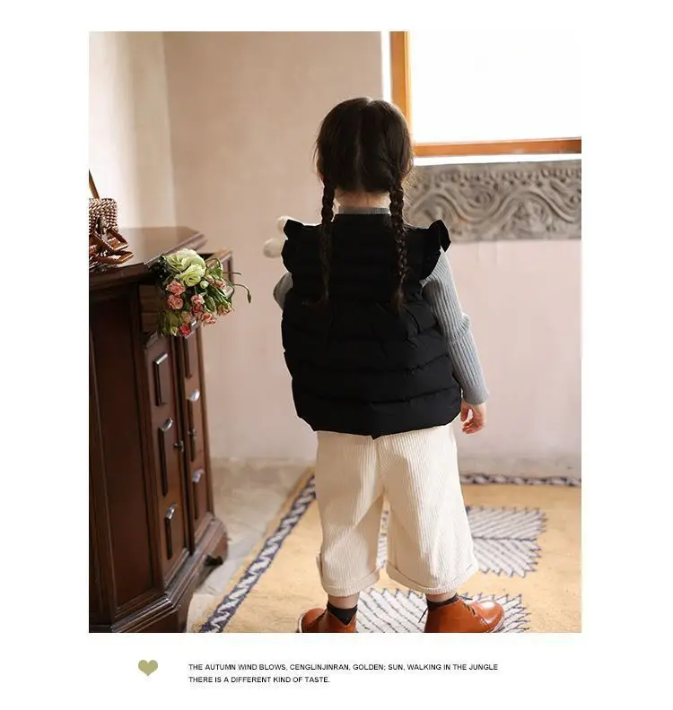 Detalle del chaleco infantil