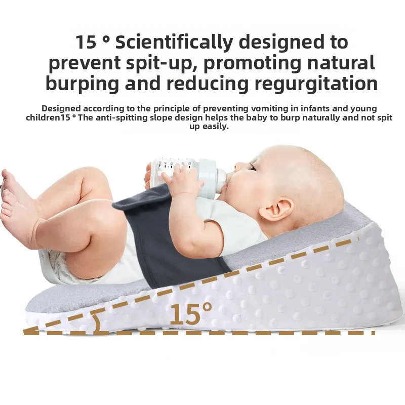 Almohada antiasfixia inclinada antivómito para bebés - imagen 2