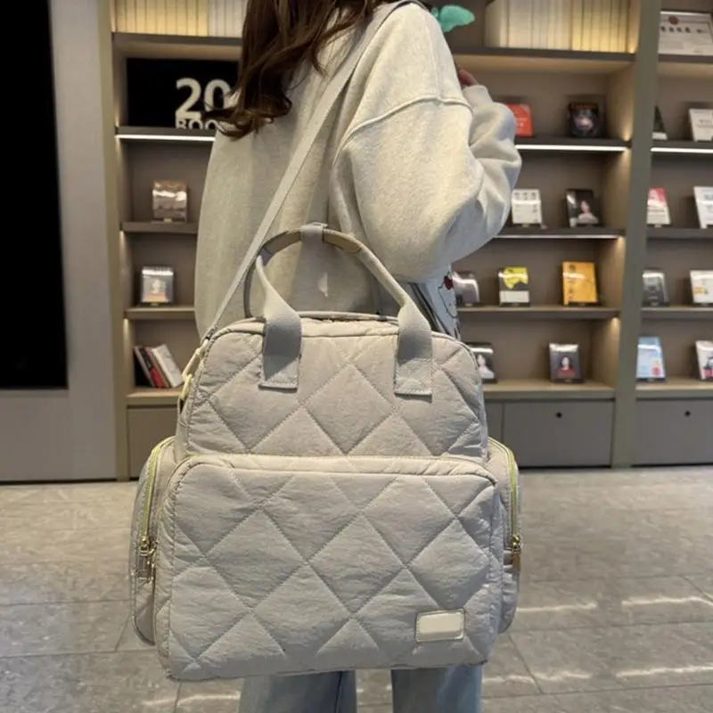 Bolsa de pañales QX2D ligera e impermeable para mujer - imagen 3