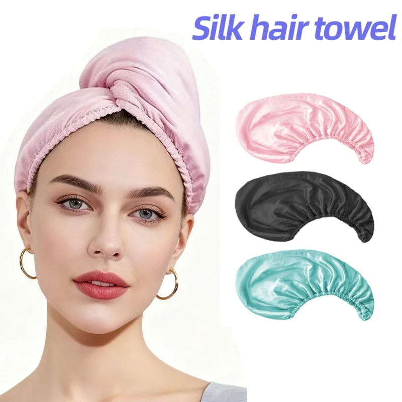 French Lady Turbante de pelo en seda para secado rápido - imagen 5