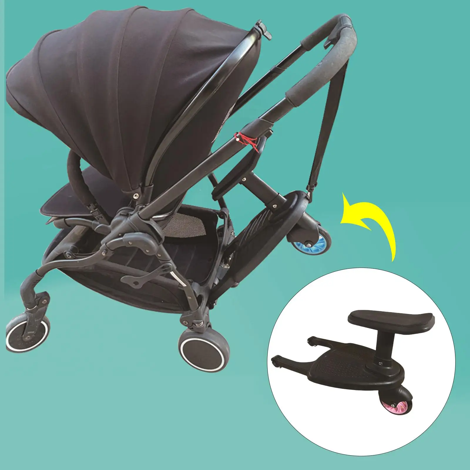 Tablero con pedal y asiento desmontable