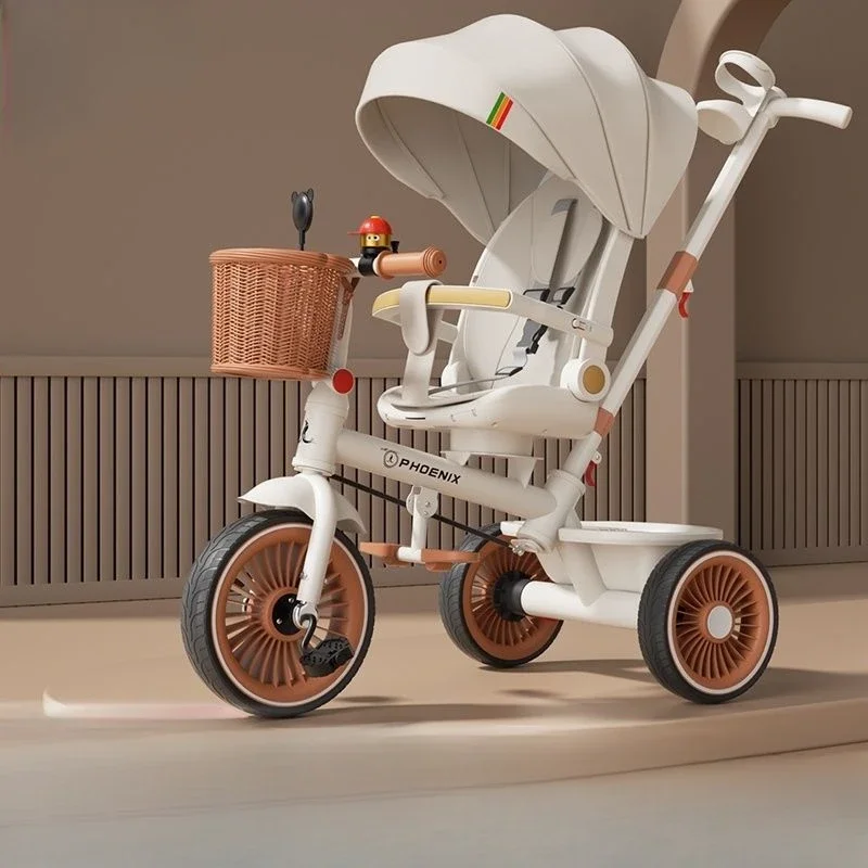 Triciclo evolutivo para bebé con empuje y asiento ajustable