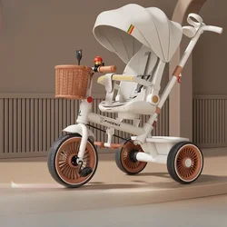 Triciclo evolutivo para bebé con empuje y asiento ajustable