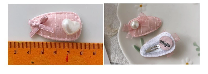 Detalles de encaje y tul en la pinza