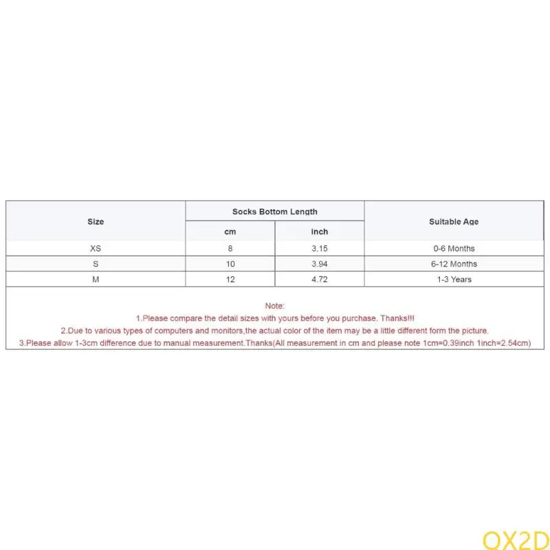 QX2D Calcetines altos hasta la rodilla de algodón transpirable - imagen 3