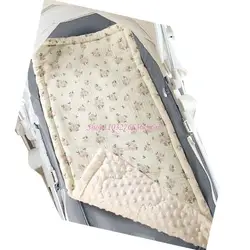 R6FD Cojín para cochecito bebé transpirable doble forro de asiento