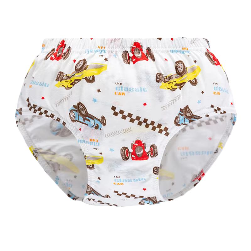 Calzoncillos slip de algodón para niños con dibujo de coche - imagen 4