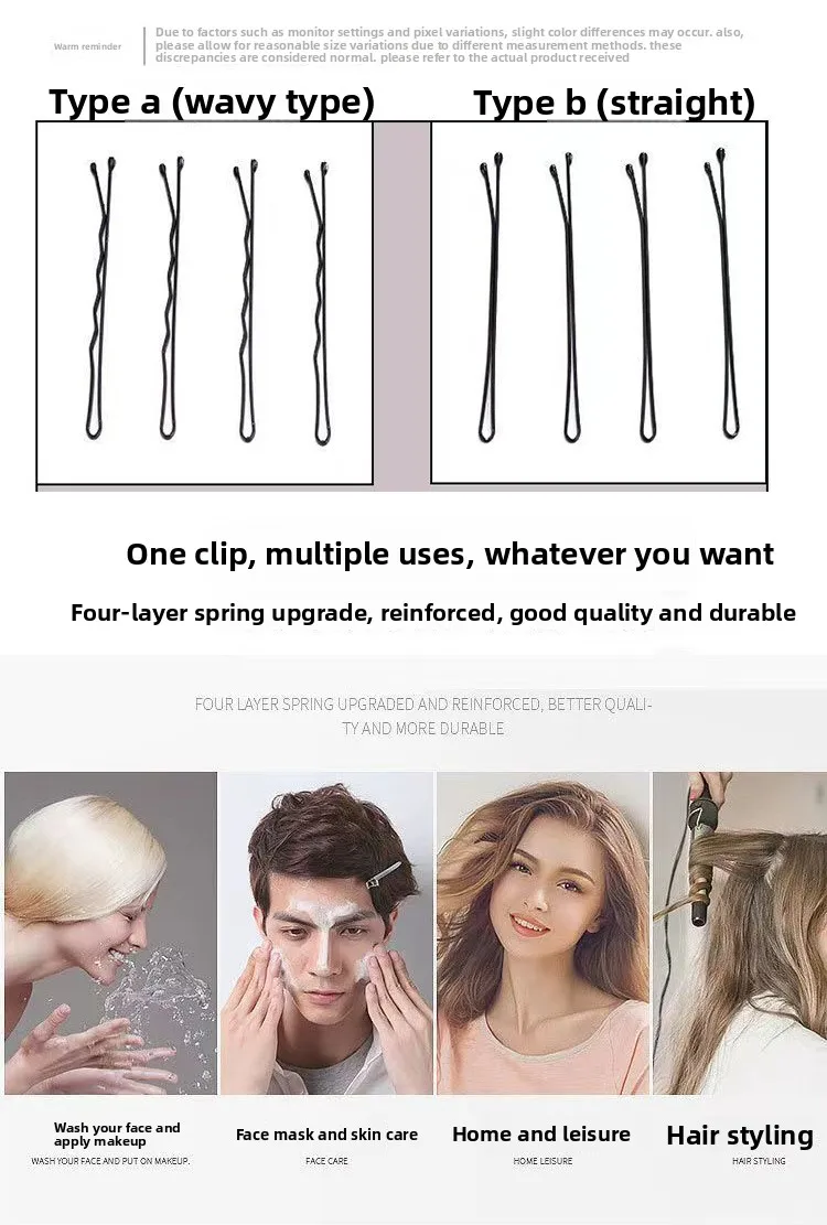 Pinza en uso sobre cabello corto o medio