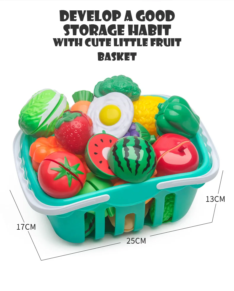 Juego educativo de comida de juguete