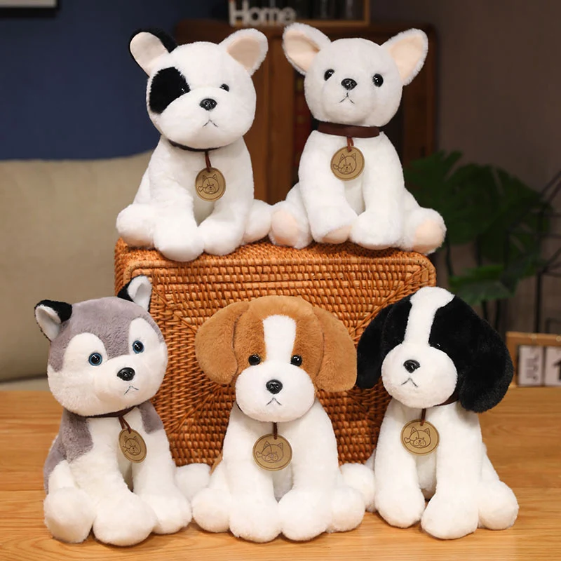 Peluche cachorro realista de perro - 25 cm - imagen 2
