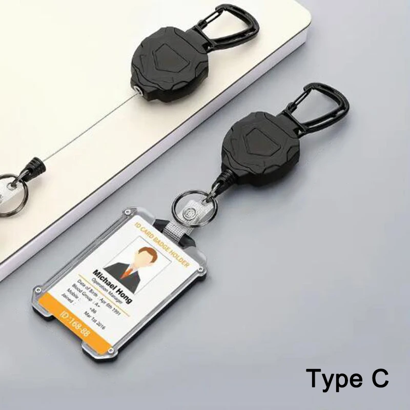 Porta tarjetas retráctil resistente con clip para identificación - imagen 5