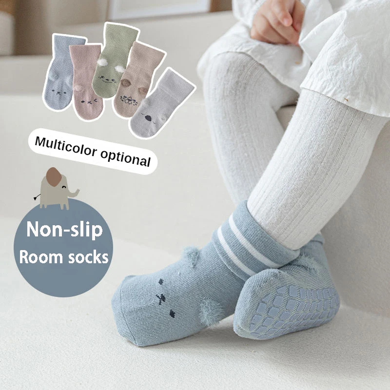 Calcetines de algodón antideslizantes para niños – Cálidos y cómodos - imagen 3