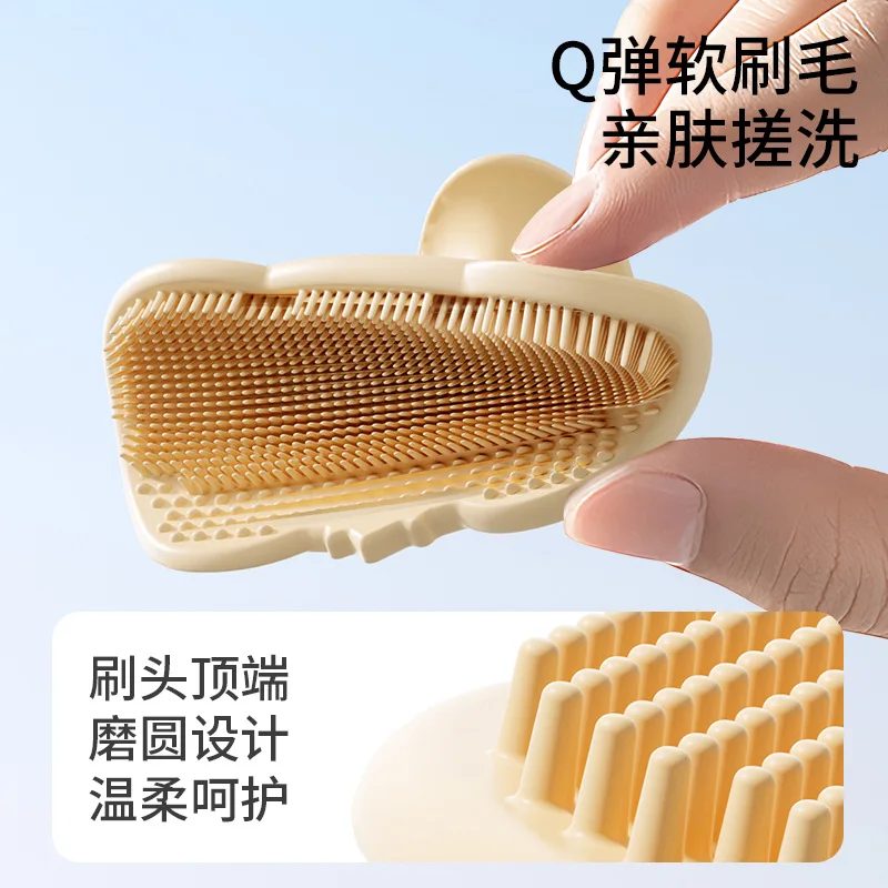 Cepillo de silicona para bebé: peinar y masajear el pelo - imagen 3