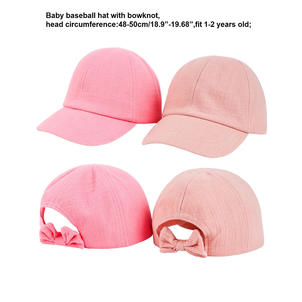 Gorra béisbol algodón transpirable para bebé unisex – Protector solar - imagen 3