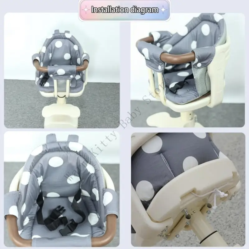 Cojín universal asiento cochecito bebé algodón doble cara