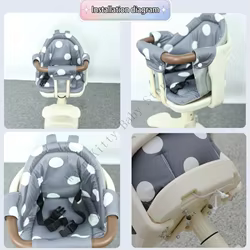 Cojín universal asiento cochecito bebé algodón doble cara