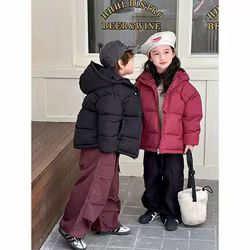 Abrigo acolchado con capucha para niños ropa de invierno cálida