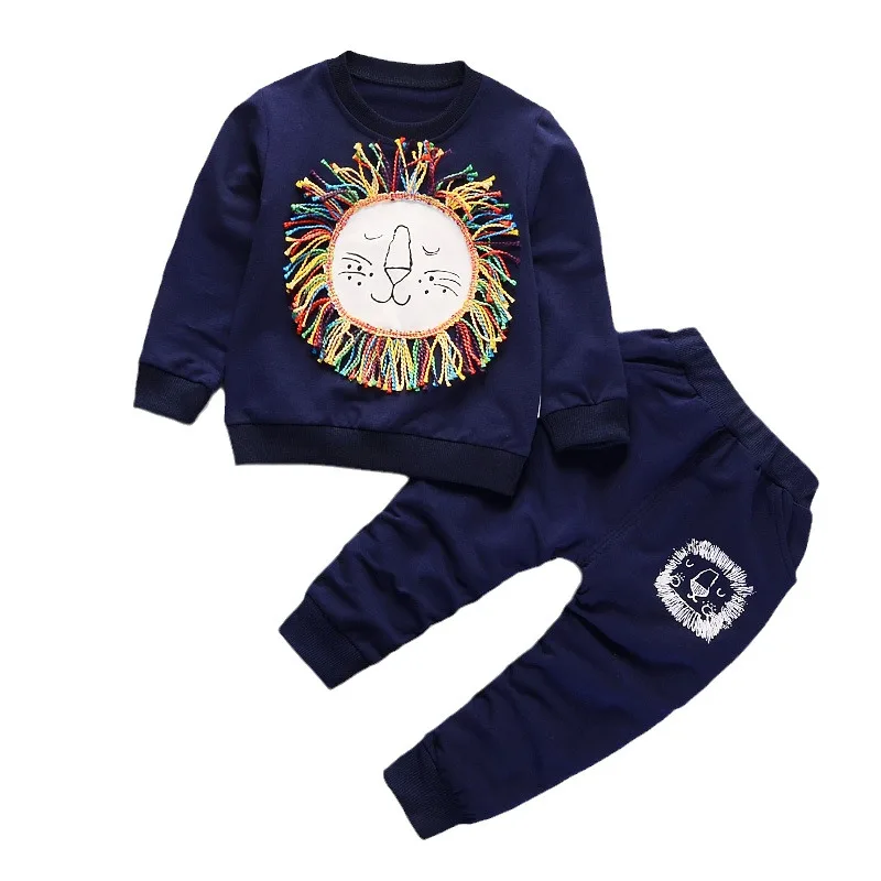 Chándal infantil de primavera y otoño con camiseta, pantalón