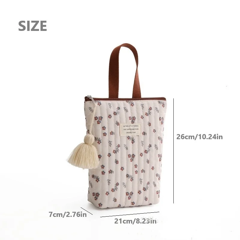 Bolsa de pañales de algodón para bebé con bordado de osito - imagen 2