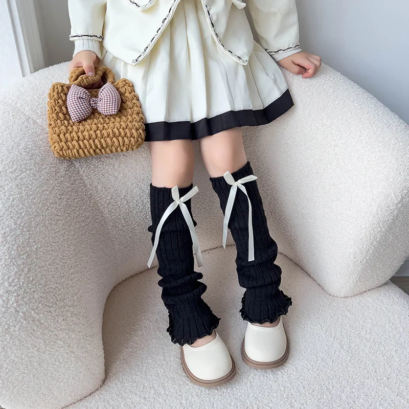 Calentadores de piernas para niñas tejido de invierno estilo Lolita - imagen 4
