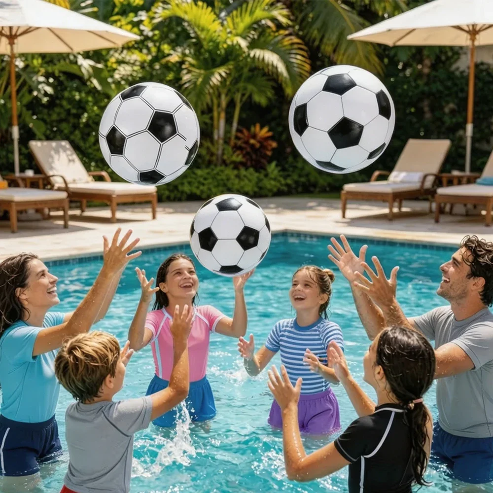Balón de fútbol inflable de PVC para playa y piscina infantil - imagen 5