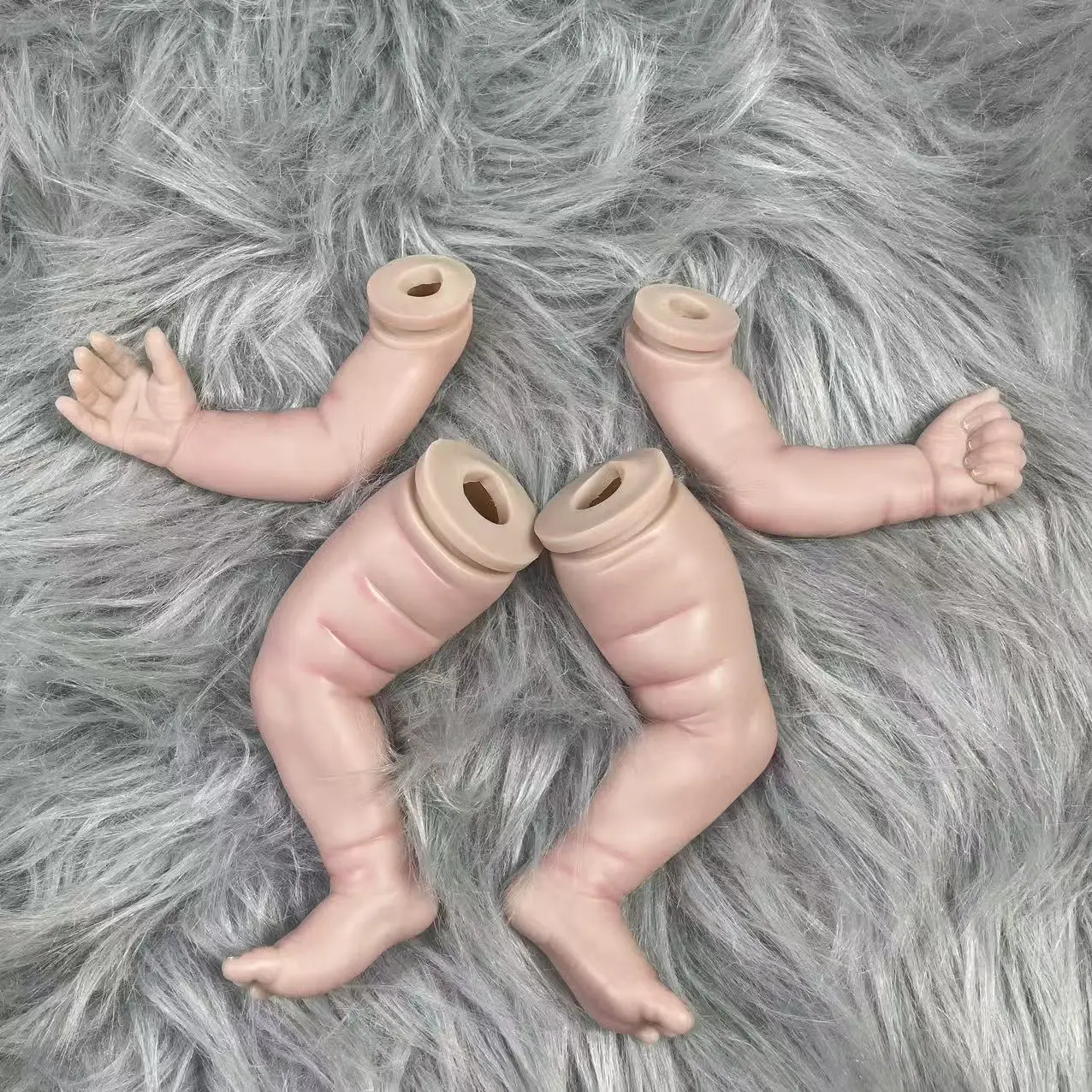 Muñeca realista Sanya con ojos azules y cabello transplantado - imagen 5