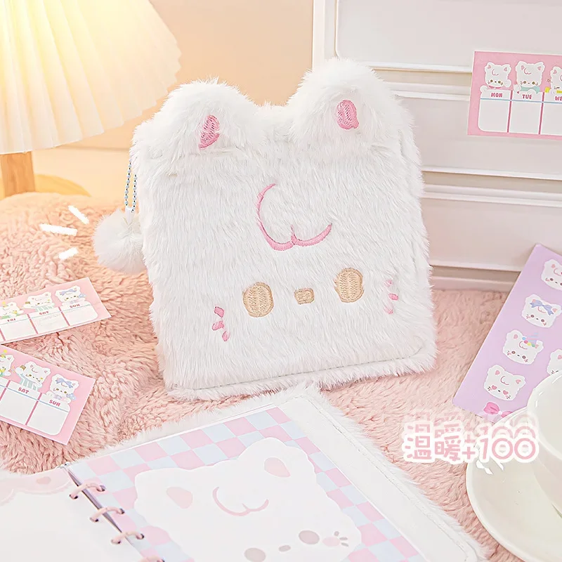 Diario de felpa con diseño de tutú – cuaderno infantil suave - imagen 2