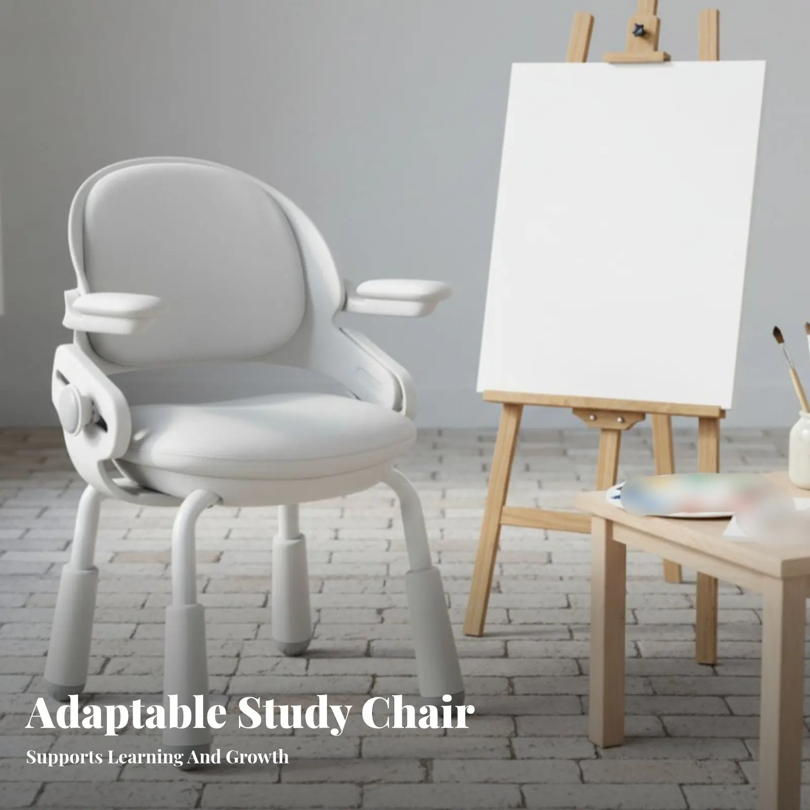 Silla de estudio infantil con soporte postural ergonómico ajustable - imagen 3