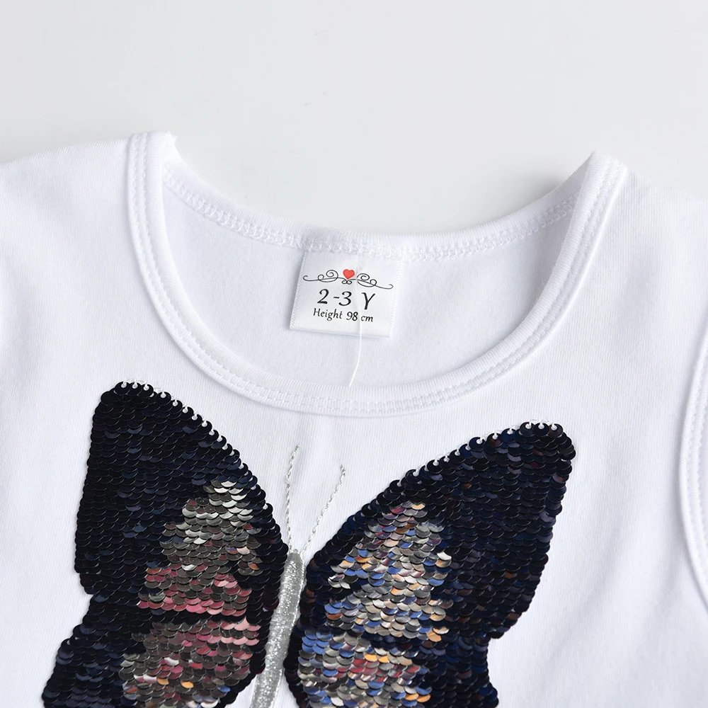 DXTON vestido de princesa sin mangas con tul y lentejuelas mariposa - imagen 5