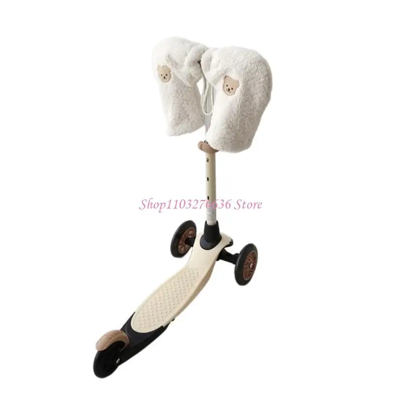 Guantes para scooter/bicicleta con bordado de oso