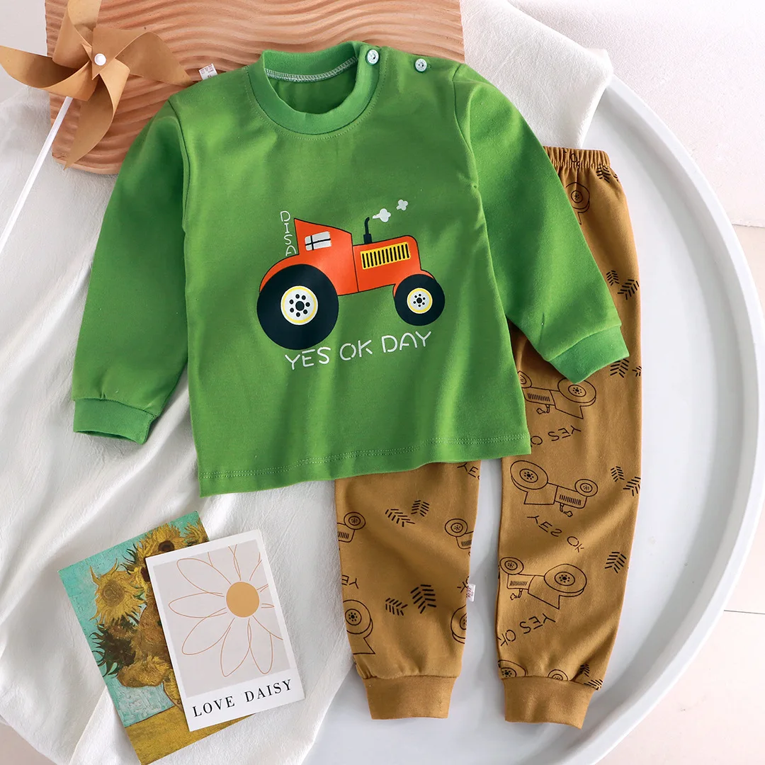 Conjunto algodón infantil con dibujos animados para otoño - imagen 3
