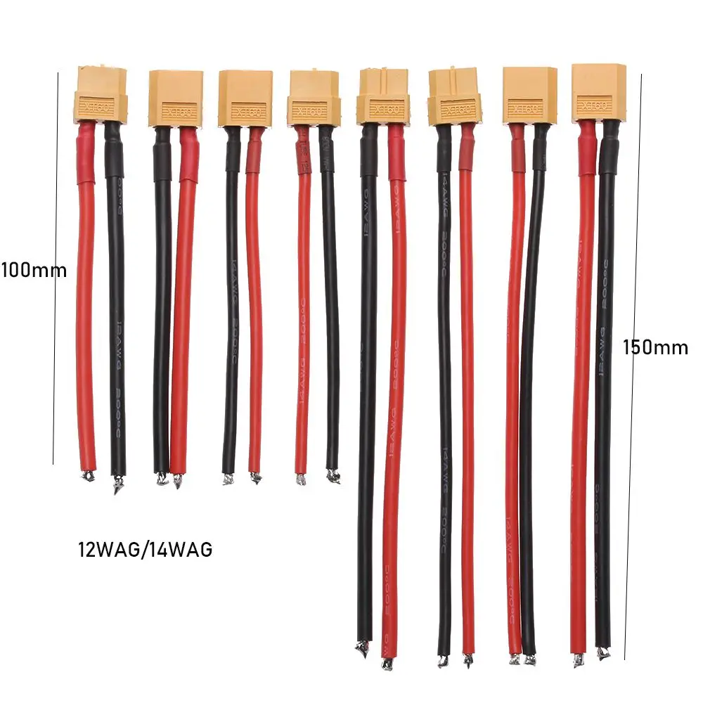 Detalle del conector XT60 y cable