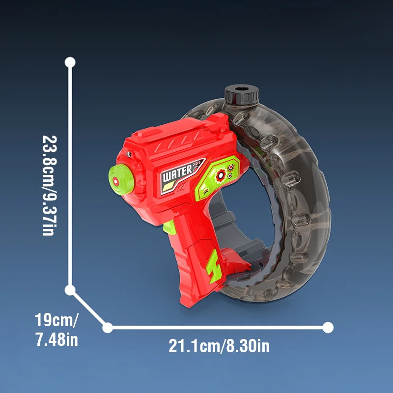 Pistola de agua eléctrica con gran alcance y luz fría para niños - imagen 5