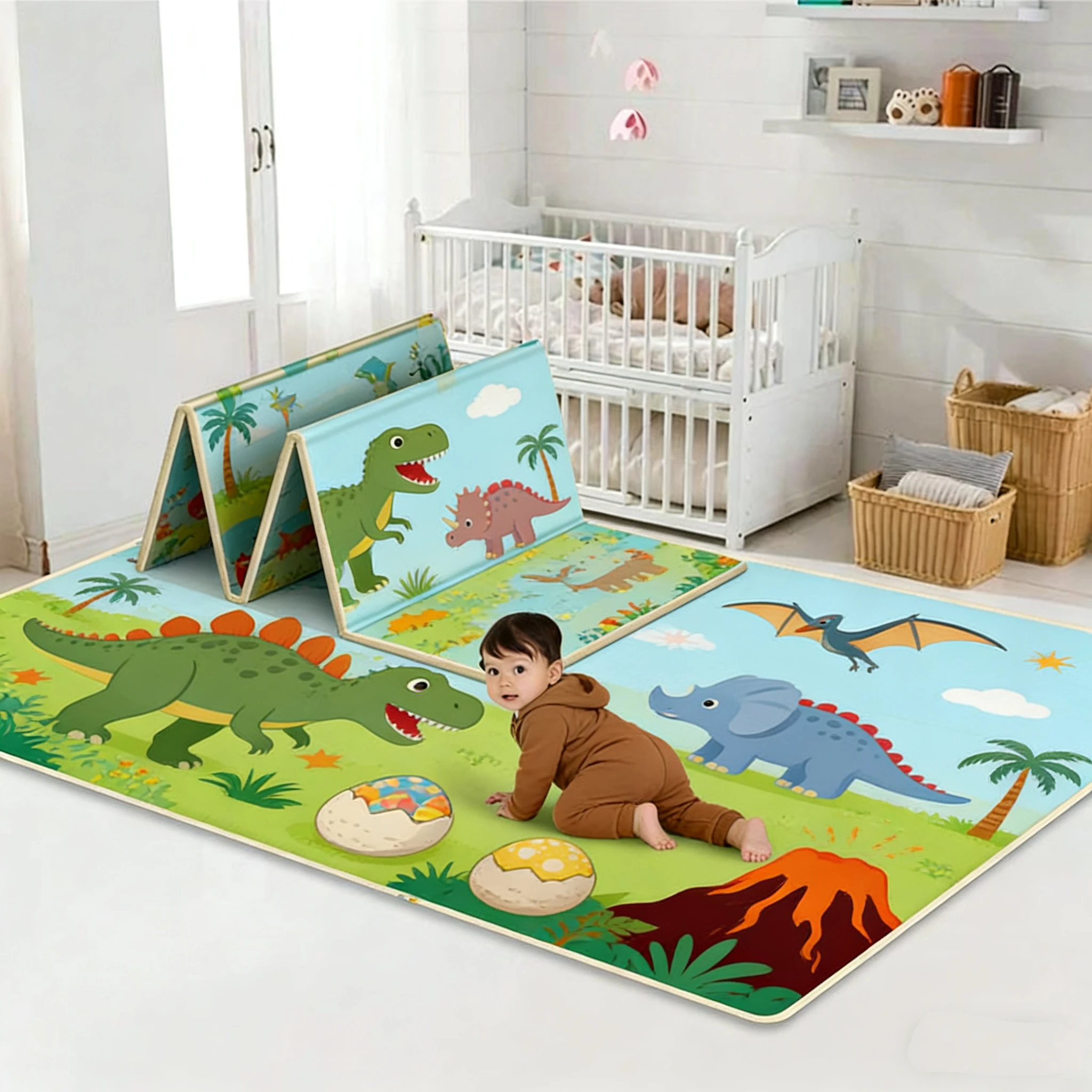 Alfombra infantil de espuma plegable impermeable doble cara - imagen 4