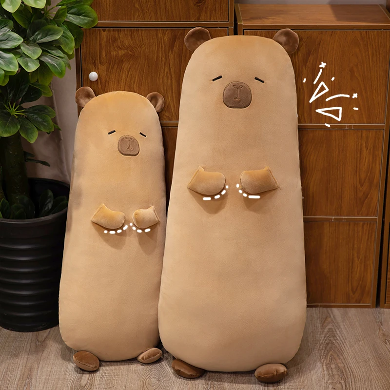 Almohada larga para dormir con relleno suave de capibara - imagen 4