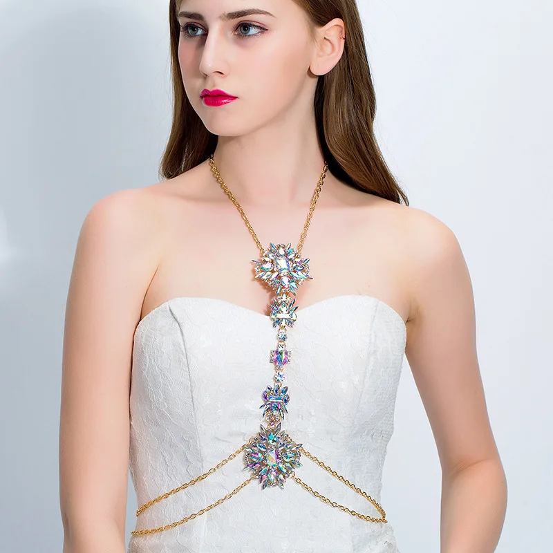 Collar bohemio para embarazada con pedrería brillante - imagen 5