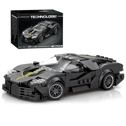 Coche de carreras clásico de bloques de construcción para niños