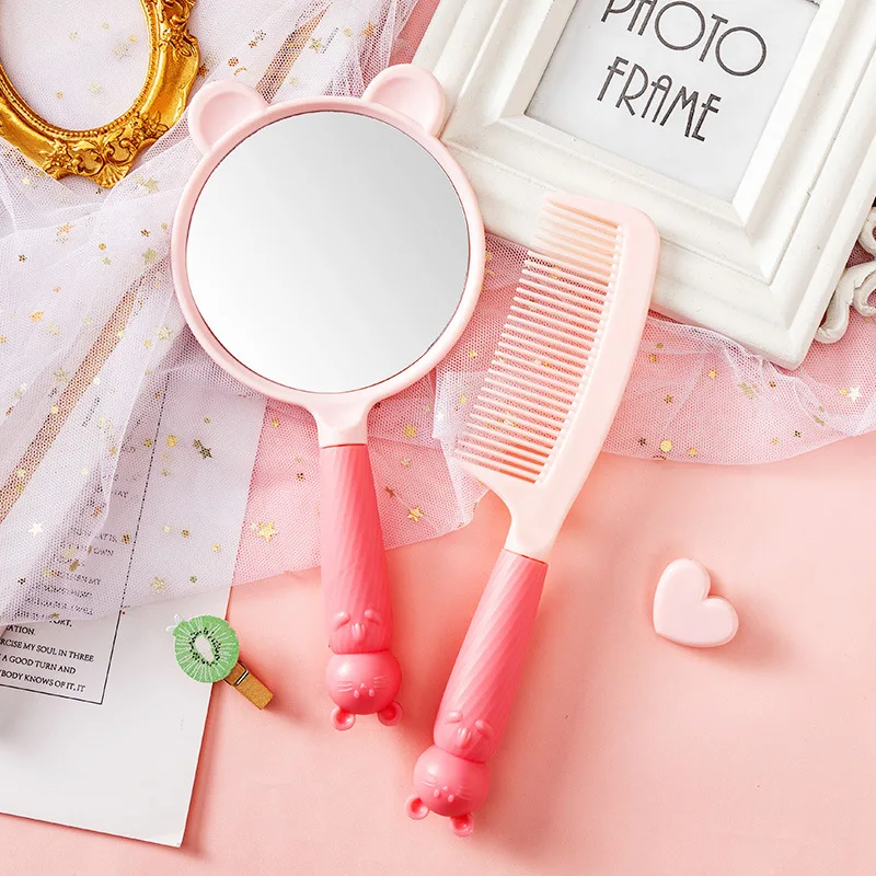 Maletín de maquillaje infantil con espejo, peine y brocha - imagen 5