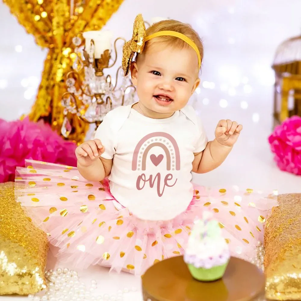 Vestido de cumpleaños niña con tutú de princesa manga corta - imagen 4
