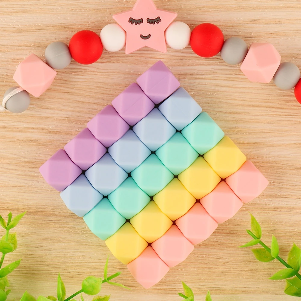 Kovict – Cuentas hexagonales de silicona para collares y pulseras - imagen 4