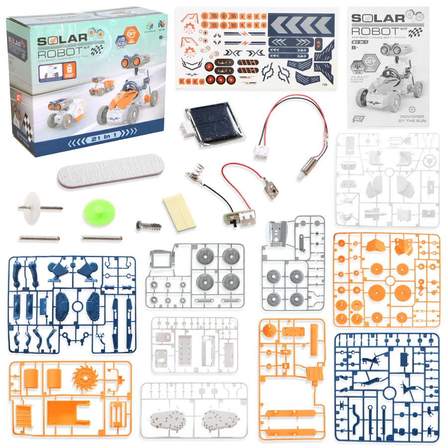 Robot solar educativo 21 en 1 para niños - Kit STEM DIY creativo